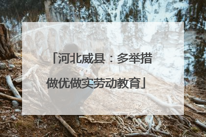 河北威县：多举措做优做实劳动教育